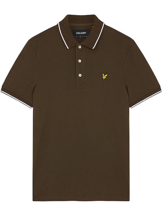 Polo Μπλούζα Κοντομάνικη Olive/white