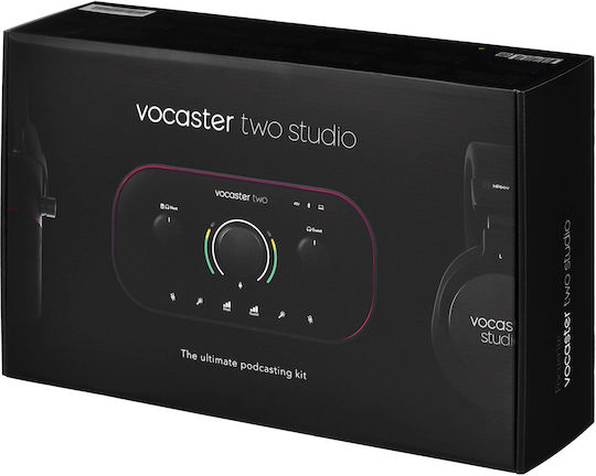Focusrite Vocaster Two Studio Εξωτερική Επαγγελματική Κάρτα Ήχου με Σύνδεση USB