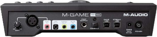 M-Audio M Game RGB Dual MI/EM/000084 Εξωτερική Επαγγελματική Κάρτα Ήχου με Σύνδεση USB