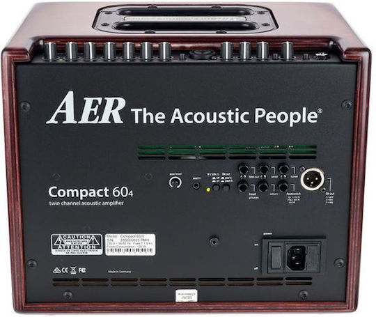Aer Compact 60 IV Комбо усилвател За Акустични Инструменти 1 x 8" 60W Плик от махагони Кафяв
