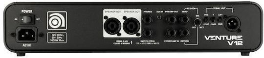Ampeg Venture V12 Head for Electric Bass 1200W Black