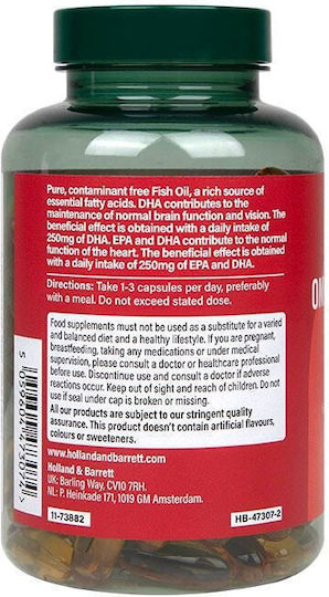Holland & Barrett Omega 3 Fish Oil Fish Oil 1000mg 120 caps