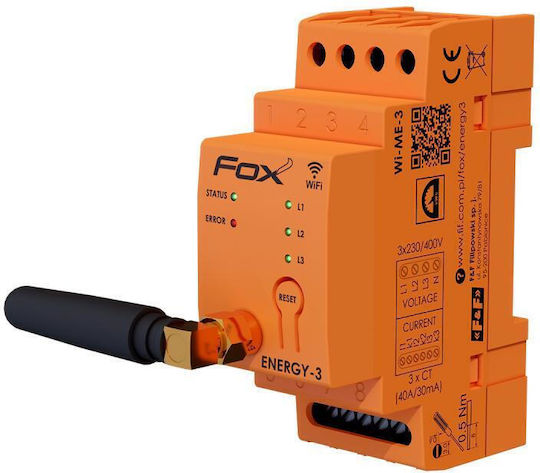 F&F Energie-Analysator Elektrischer Messgeräte Analoger Schiene Dreiphasig Wi-Fi Wi-MEF-3-200A