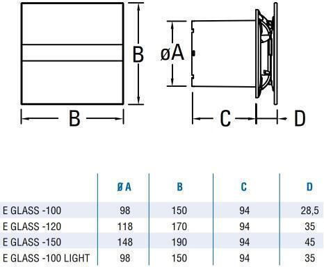 Cata Ε-100 G Εξαεριστήρας 100mm Λευκός