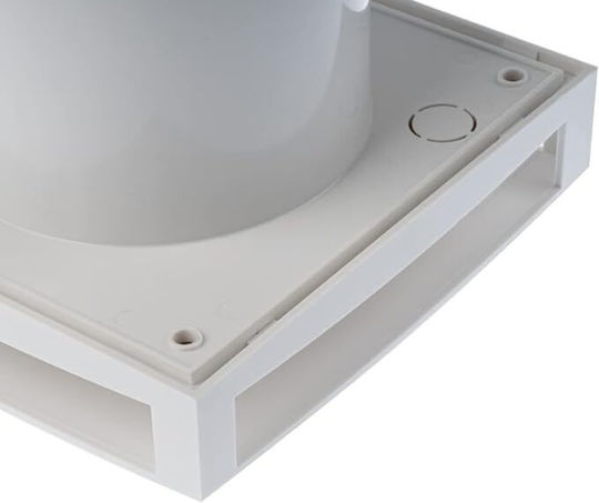 Europlast Wall-mounted Ventilator Bathroom 125mm White with Cover