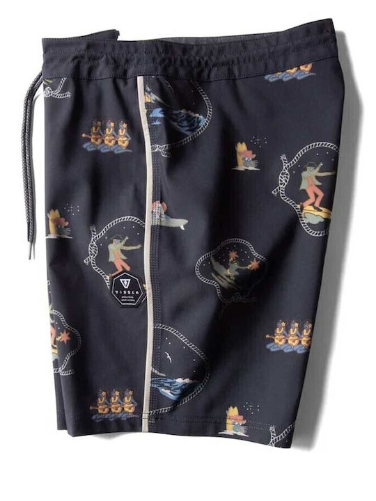 Vissla Soren Wavy West 17.5" Swim Trunks Black M1114wav-blk