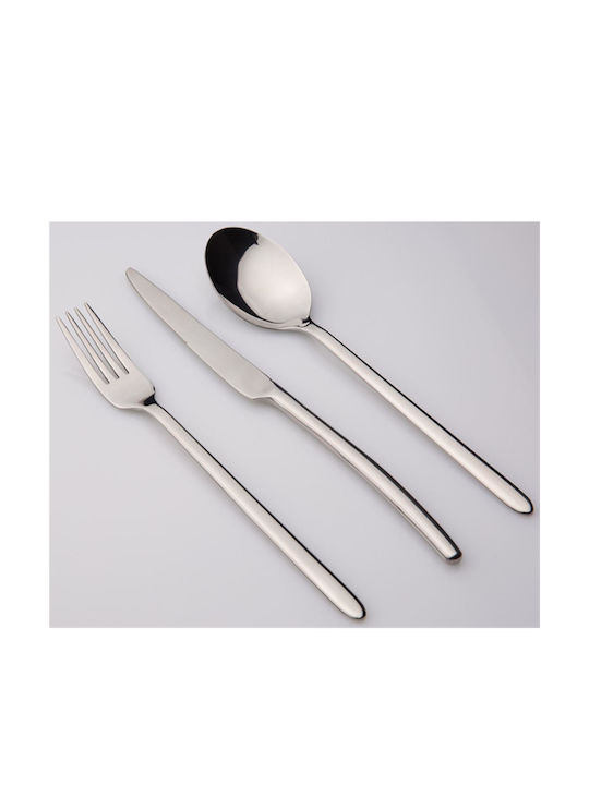 Dinox Cuba Cutlery Set Silver 24pcs