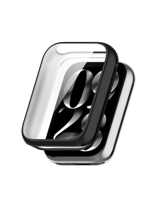 Silikonhülle in Schwarz Farbe für Xiaomi Redmi Watch 3 Lite / Watch 3 Active