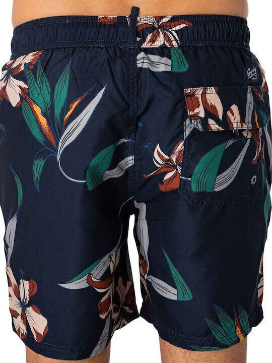 Superdry Men's Swim Shorts M3010212a-8ul Dark Navy Hawaiian