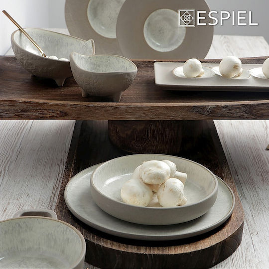 Espiel Spirit Servierschüssel Rund Beige mit Durchmesser 18cm Espiel Spirit Servierschüssel Rund Beige mit Durchmesser 18cm