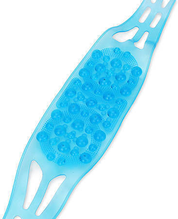 Zola 2 in 1 Körper Reinigung Massage Bürste Silion Blau 85x12,5 Cm