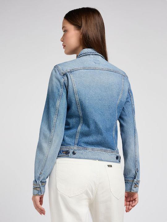 Lee Rider Kurz Damen Jeansjacke Blau