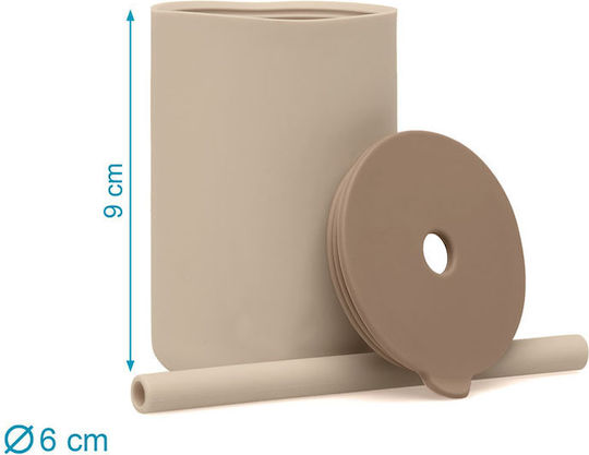 Kiokids Cănițe pentru copii din Silicon Bej 2buc 180ml