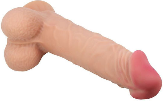 Pretty Love Sliding Skin Series Realistic Dildo Sliding Skin Suction Cup 24 Cm