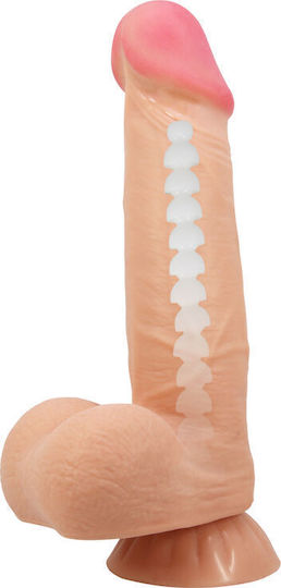 Pretty Love Sliding Skin Series Realistic Dildo Sliding Skin Suction Cup 21.8 Cm