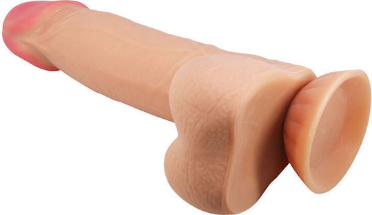 Pretty Love Sliding Skin Series Realistic Dildo Sliding Skin Suction Cup 21.8 Cm