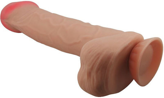 Pretty Love Sliding Skin Series Realistic Dildo Sliding Skin Suction Cup Flesh 26 Cm