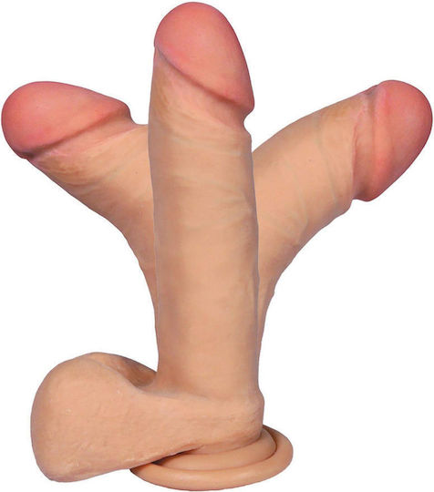 Dildo Spine Bendable Suction Cup Testicles 20cm