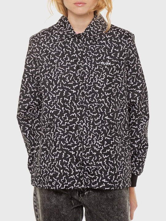 Surfpunk Femeie Negru Overshirt