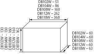 Ideal Elektrischer Sicherungskasten Wandmontage, 1 Reihe, 8 Elemente