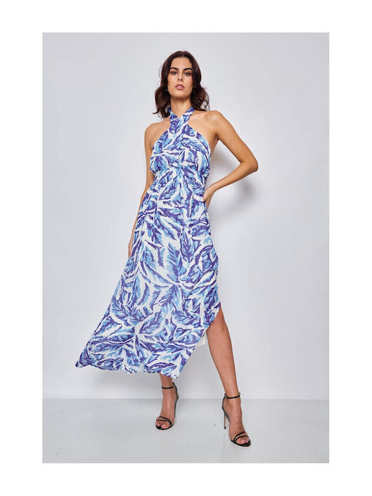 Summer Maxi Dress for Wedding and Christening Blue