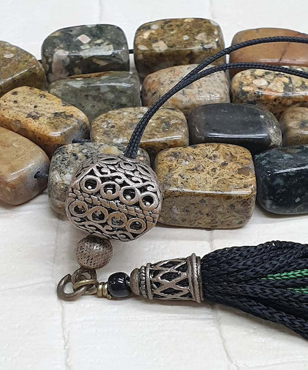 Roloi Komboloi Worry Beads Gray 31cm