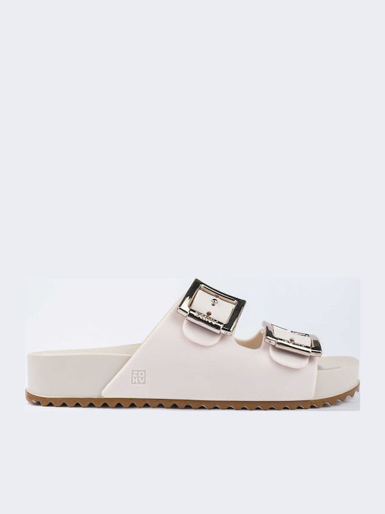 Women's Flat Sandals Anatomic in Beige Color