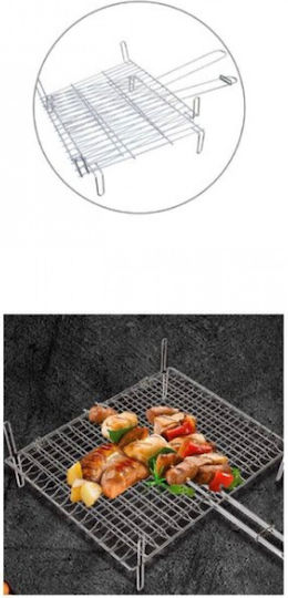 Tpster Double Metallic Grill Rack with Legs
