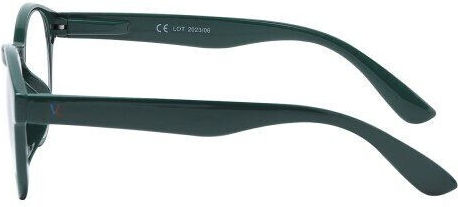 Apel Visual Care 3013 Green Reading Glasses Green Magnetic Clip-On Sunglasses & Case +1.50 1 Piece