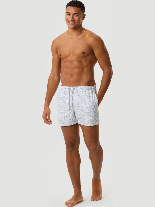 Men's Swimwear Shorts Yellow with Patterns