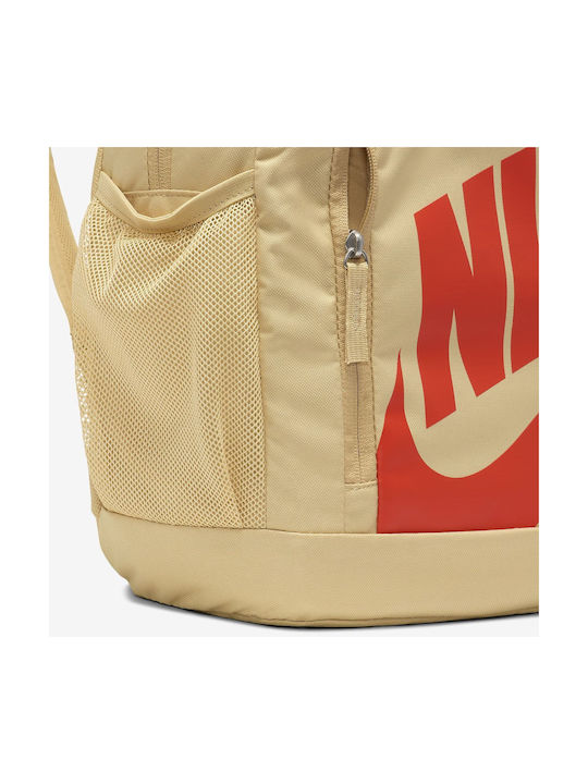 Nike Elemental Σχολική Τσάντα Πλάτης Δημοτικού Μπεζ 20lt
