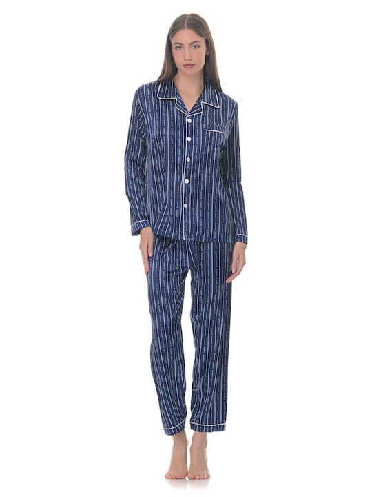 Fuanna Winter Women's Blue Pyjama Set
