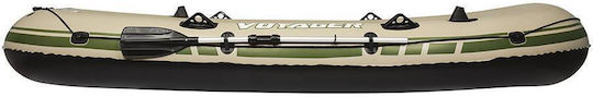 Bestway Voyager 500 Inflatable Boat for 3 Adults Brown with 2 Paddles 348x142cm