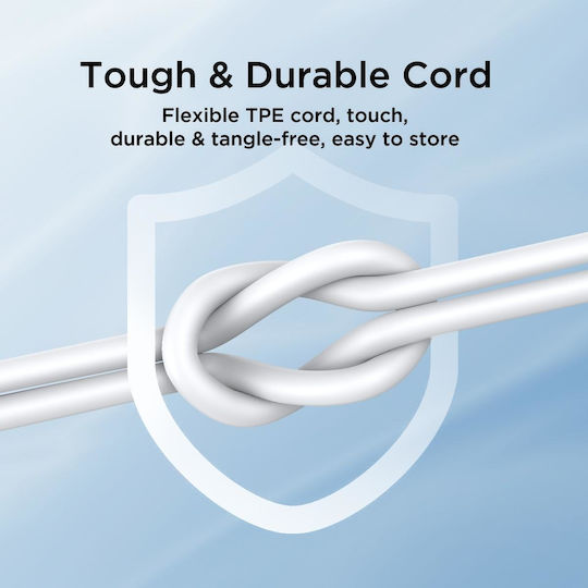 Joyroom Jr-ec06 In-ear Handsfree Ακουστικά με Βύσμα USB-C Λευκό