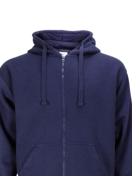 Galaxy Men's Sweatshirt Jacket with Hood Blue