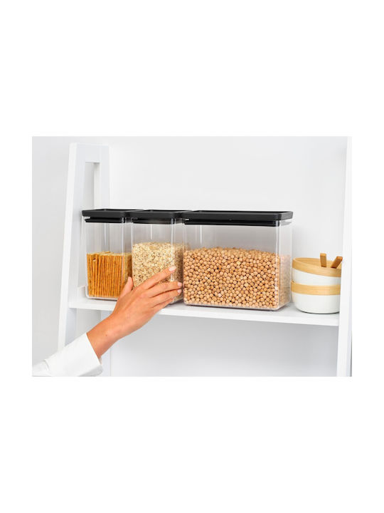 Brabantia Σετ 3τμχ Βάζα Γενικής Χρήσης με Καπάκι Πλαστικό Γκρι 1600ml