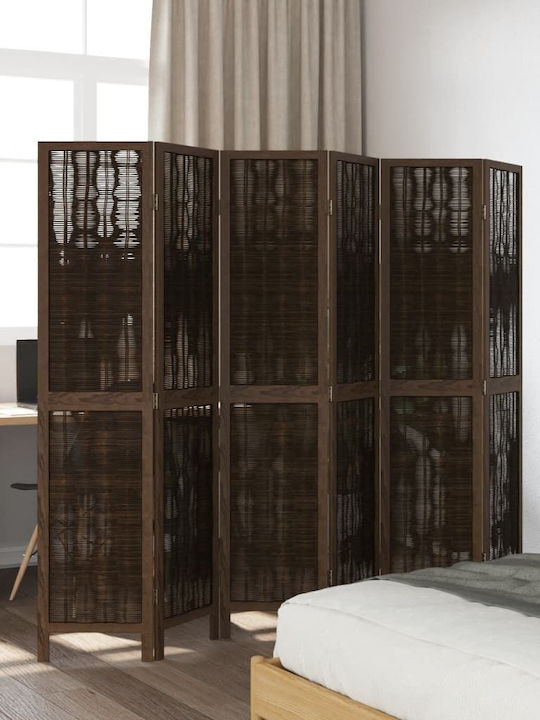 vidaXL Decorativ Paravan Lemn cu 6 Panouri 210x180cm