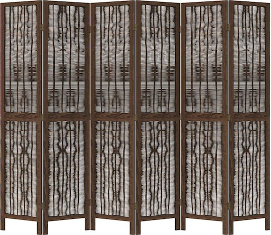 vidaXL Dekorativer Raumteiler Hölzernes mit 6 Paneelen 210x180cm