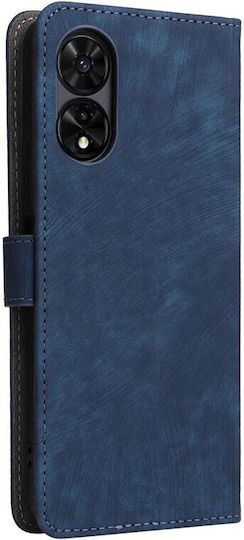 Brush Magnetic Wallet Albastru (TCL 50 SE - TCL 50 SE)