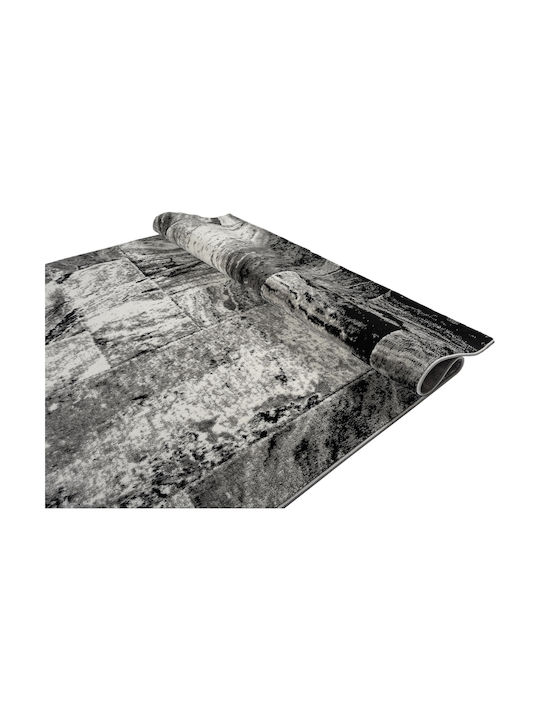 Estia Rug Rectangular Black Grey