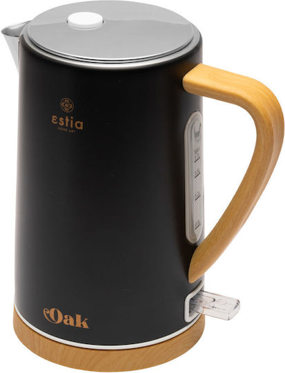 Estia Oak Електрическа Кана 1.7л 2200W Черна