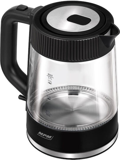 MPM Kettle 1.7lt 2200W Black