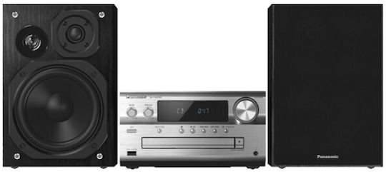 Panasonic Ηχοσύστημα 3.0 SC-PMX90EG SC-PMX90EG-S 120W με CD / Digital Media Player, WiFi και Bluetooth Ασημί