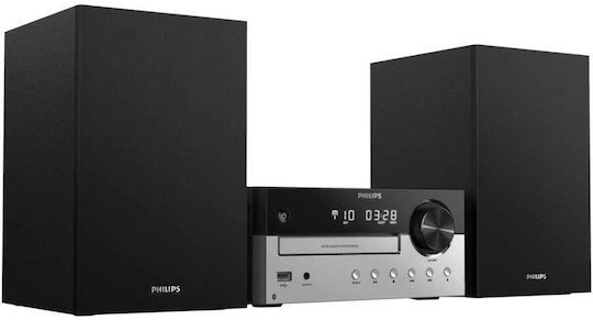 Philips Ηχοσύστημα 2.0 TAM4205 TAM4205/12 60W με CD / Digital Media Player και Bluetooth Μαύρο