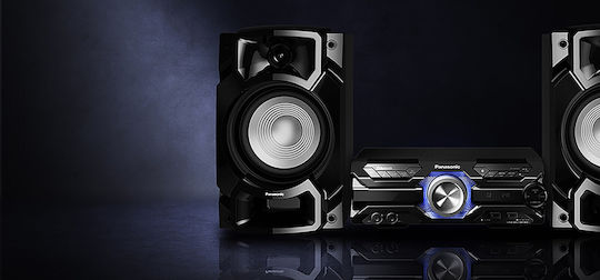 Panasonic Ηχοσύστημα 2.0 SC-AKX520E SC-AKX520E 650W με CD / Digital Media Player και Bluetooth Μαύρο