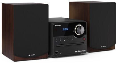 Sharp Ηχοσύστημα 2.0 XLB517 GC-15-XLB517DBR 7.5W με CD / Digital Media Player και Bluetooth Καφέ