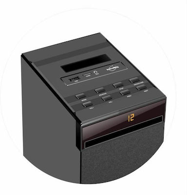 Inovalley Ηχοσύστημα με CD Player, WiFi και Bluetooth Schwarz