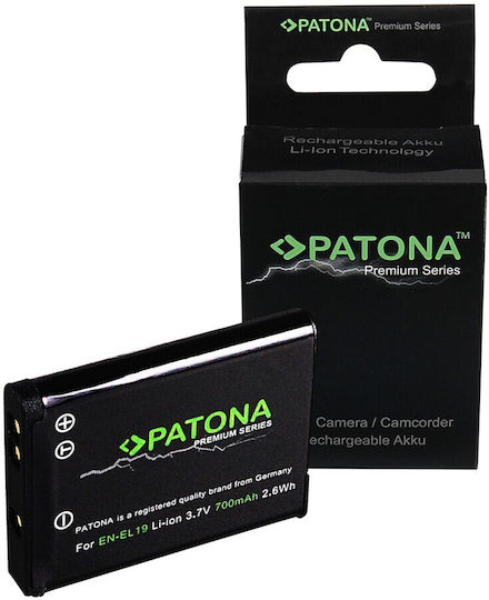 Patona Батерия за фотоапарат Coolpix S32 S6400 S3100 S2600 0387 Литиево-йонни (Li-Ion) 700mAh Съвместима с Nikon