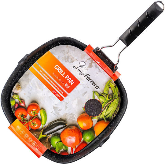 Luigi Ferrero Grill made of Aluminum with Non-Stick Coating 28cm