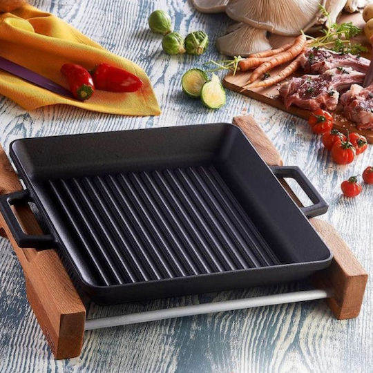 Lava 26cm Grill aus Gusseisen